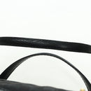 GUCCI GG Canvas Hand Bag Black Gold 211967 Auth 177510V-8
