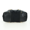 GUCCI GG Canvas Hand Bag Black Gold 211967 Auth 177510V-9
