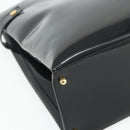 GUCCI Hand Bag Patent leather Black Gold 002 2265 0407 Auth 177511-14