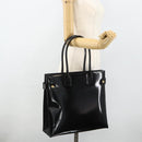 GUCCI Hand Bag Patent leather Black Gold 002 2265 0407 Auth 177511-23