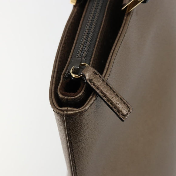 GUCCI Bamboo Hand Bag Leather Bronze Gold 002 2122 0507 Auth 177512