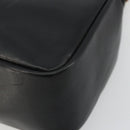 GUCCI Bamboo Hand Bag Leather Black Gold Auth 177513-9