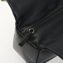 GUCCI Bamboo Hand Bag Leather Black Gold Auth 177513-17