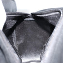 GUCCI Bamboo Hand Bag Leather Black Gold Auth 177513-20