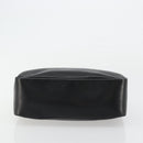 GUCCI Bamboo Hand Bag Leather Black Gold Auth 177513-5
