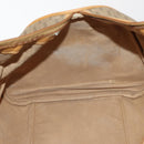 GUCCI Micro GG Supreme Boston Bag PVC Beige Gold Auth 177515-19