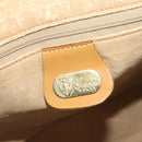 GUCCI Micro GG Supreme Boston Bag PVC Beige Gold Auth 177515-21