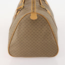 GUCCI Micro GG Supreme Boston Bag PVC Beige Gold Auth 177515-4
