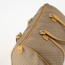GUCCI Micro GG Supreme Boston Bag PVC Beige Gold Auth 177515-6