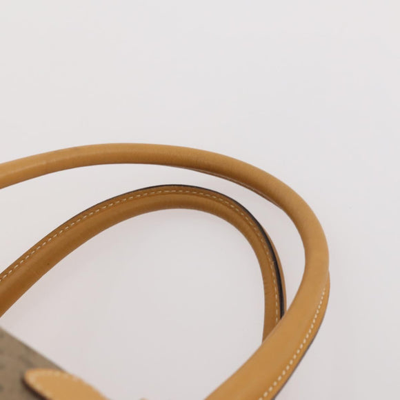 GUCCI Micro GG Supreme Boston Bag PVC Beige Gold Auth 177515