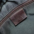 GUCCI GG Canvas Tote Bag Brown Silver 28892 Auth 177516-17