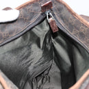 GUCCI GG Canvas Tote Bag Brown Silver 28892 Auth 177516-18