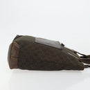 GUCCI GG Canvas Tote Bag Brown Silver 28892 Auth 177516-3