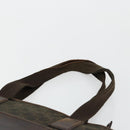 GUCCI GG Canvas Tote Bag Brown Silver 28892 Auth 177516-8