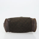 GUCCI GG Canvas Tote Bag Brown Silver 28892 Auth 177516-5