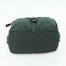 PRADA Backpack Nylon Green Silver Auth 177517-5