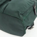 PRADA Backpack Nylon Green Silver Auth 177517-15