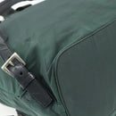 PRADA Backpack Nylon Green Silver Auth 177517-18
