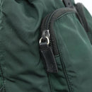 PRADA Backpack Nylon Green Silver Auth 177517-19