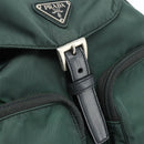 PRADA Backpack Nylon Green Silver Auth 177517-20