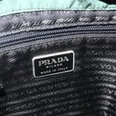 PRADA Backpack Nylon Green Silver Auth 177517-22