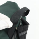 PRADA Backpack Nylon Green Silver Auth 177517-7
