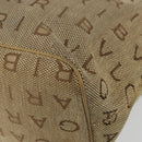 BVLGARI Logo Mania Tote Bag Canvas Beige Gold Auth 177518-15