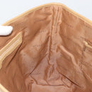 BVLGARI Logo Mania Tote Bag Canvas Beige Gold Auth 177518-18