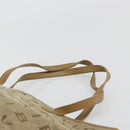 BVLGARI Logo Mania Tote Bag Canvas Beige Gold Auth 177518-8