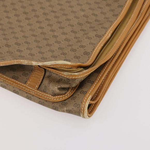 GUCCI Micro GG Supreme Garment Cover PVC Beige Auth 177519