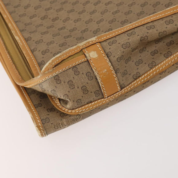 GUCCI Micro GG Supreme Garment Cover PVC Beige Auth 177519