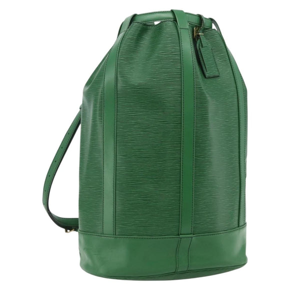 LOUIS VUITTON Epi Randonnee GM Umhängetasche Grün M43084 LV Auth 177520