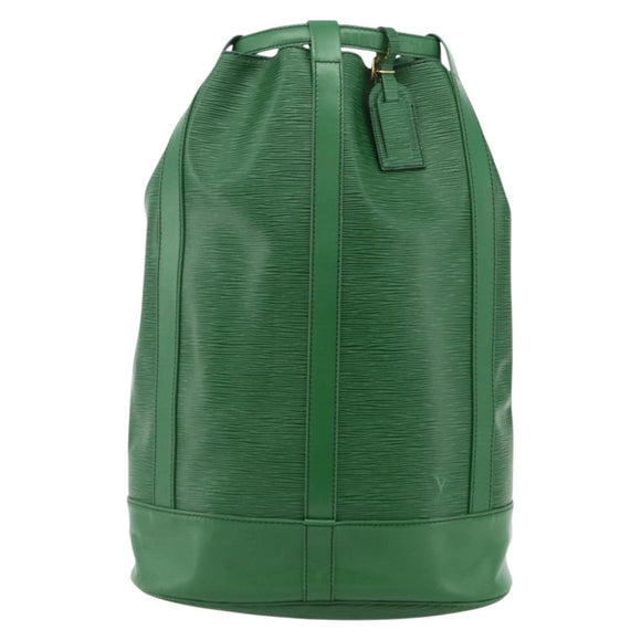 LOUIS VUITTON Epi Randonnee GM Umhängetasche Grün M43084 LV Auth 177520
