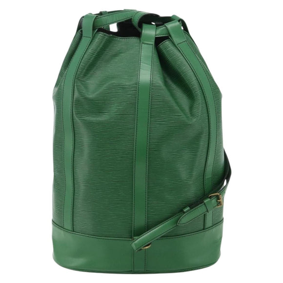 LOUIS VUITTON Epi Randonnee GM Umhängetasche Grün M43084 LV Auth 177520