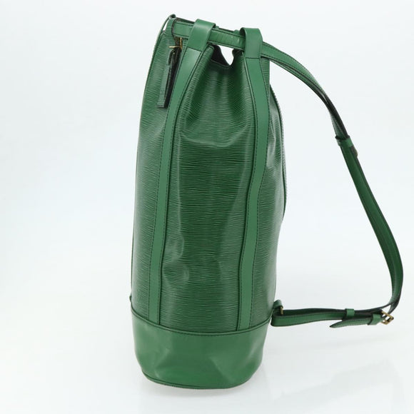 LOUIS VUITTON Epi Randonnee GM Umhängetasche Grün M43084 LV Auth 177520