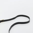 SAINT LAURENT Shoulder Bag Leather Black Gold Auth 177530-8