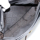 BALLY Shoulder Bag Leather Black Gold Auth 177531A-11
