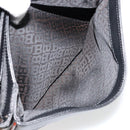 BALLY Shoulder Bag Leather Black Gold Auth 177531A-24
