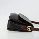 BALLY Shoulder Bag Leather Black Gold Auth 177531A-3