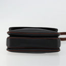 BALLY Shoulder Bag Leather Black Gold Auth 177531A-5