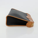 Christian Dior Clutch Bag Coated Canvas Beige Gold Auth 177532-4