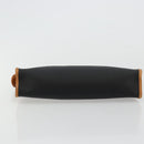 Christian Dior Clutch Bag Coated Canvas Beige Gold Auth 177532-7