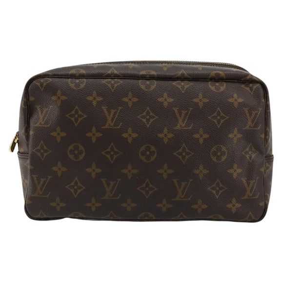 LOUIS VUITTON Monogram Trousse Toilette 28 Clutch Bag M47522 LV Auth 177539