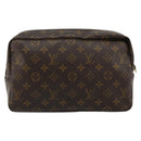 LOUIS VUITTON Monogram Trousse Toilette 28 Clutch Bag M47522 LV Auth 177539-2