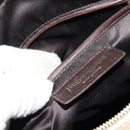 SAINT LAURENT Muse Toe Hand Bag Patent leather Ivory Gold 156464 Auth 177545-25