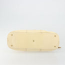 SAINT LAURENT Muse Toe Hand Bag Patent leather Ivory Gold 156464 Auth 177545-9