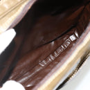 FENDI Zucchino Canvas Shoulder Bag Beige Gold Auth 177546-19