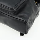 GUCCI Bamboo Backpack Leather Black Gold 003 1705 0030 Auth 177547A-12