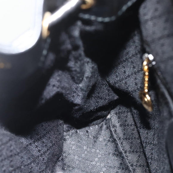 GUCCI Bamboo Backpack Leather Black Gold 003 1705 0030 Auth 177547A