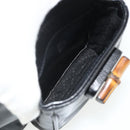 GUCCI Bamboo Backpack Leather Black Gold 003 1705 0030 Auth 177547A-24